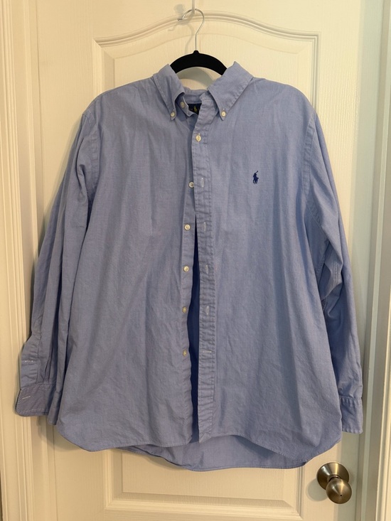Ralph Lauren Other - Ralph Lauren Light Blue Button-Down Oxford Shirt Men's L (17)